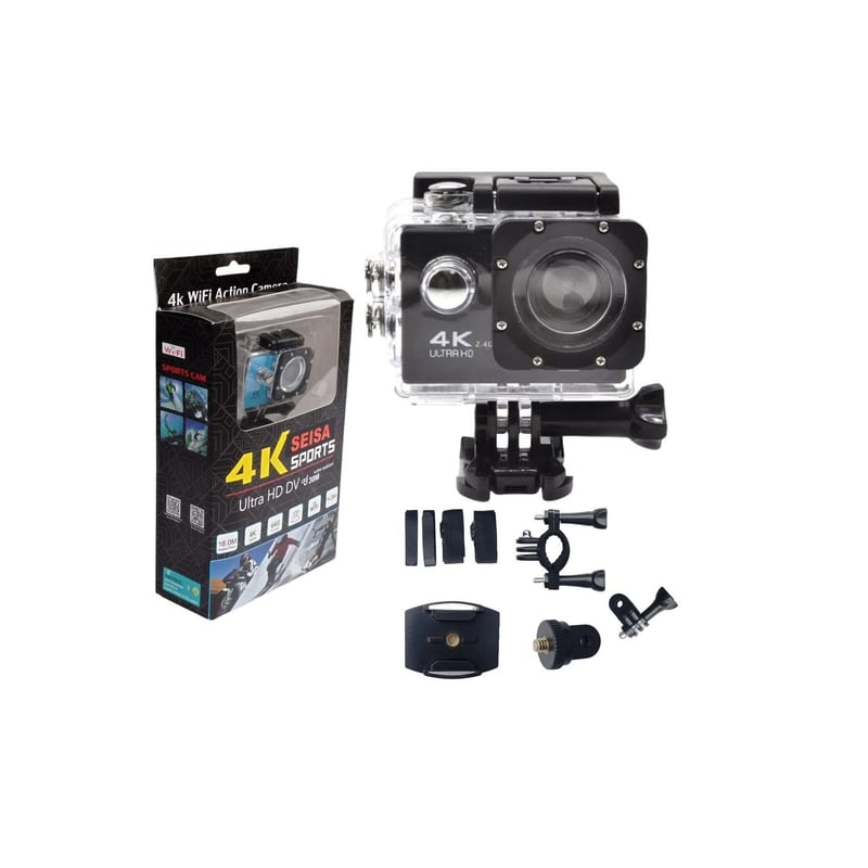 CÁMARA DEPORTIVA 4K SEISA WIFI ACUÁTICO DEPORTES CON CONTROL BLUETOOTH - 2