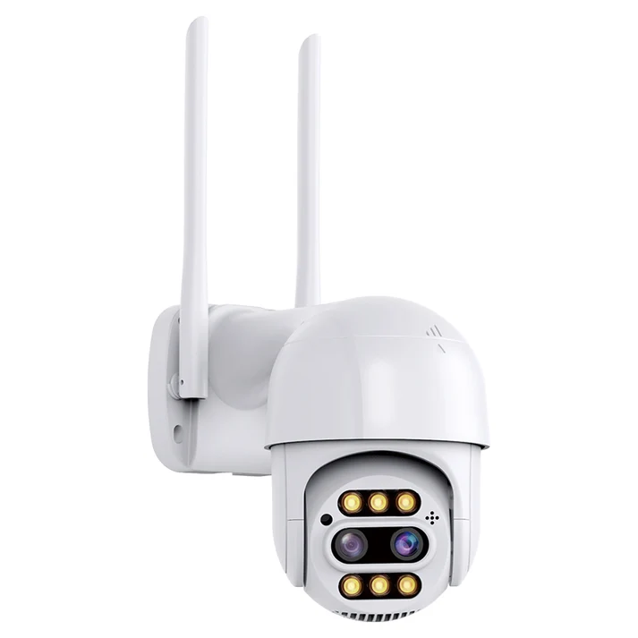 CÁMARA IP SEGURIDAD AL AIRE LIBRE 8X ZOOM 8MP PTZ LENTE DUAL - MOD: A20 - APP: ICSEE - 1