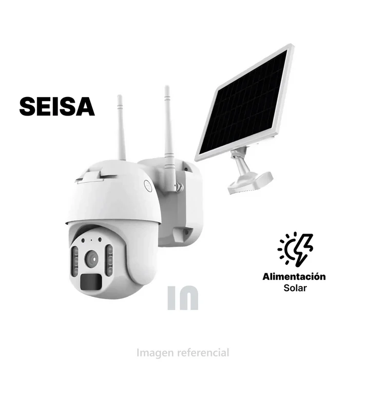 CÁMARA DE SEGURIDAD CON PANEL SOLAR SEISA 7MP - MOD: ZC-YT02 - APP: UBOX - 1