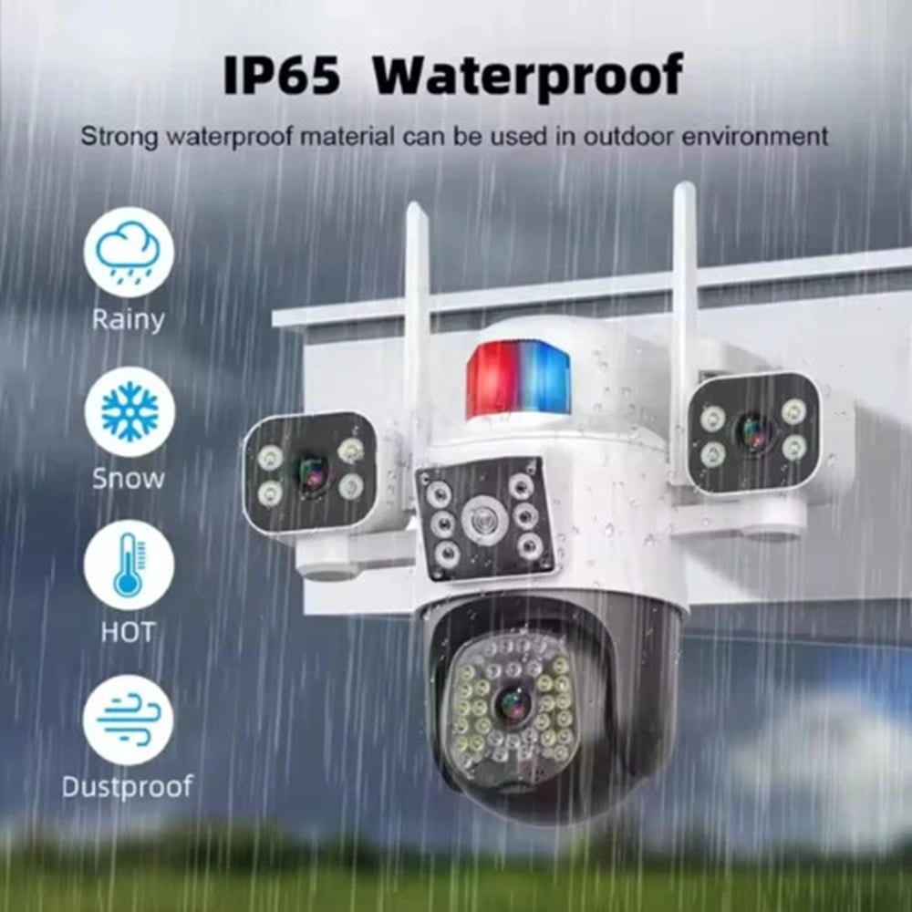 CÁMARA TRIPLE LENTE 6MP PTZ WIFI IP66 - MOD: IC-BT65 - APP: ICSEE - 1