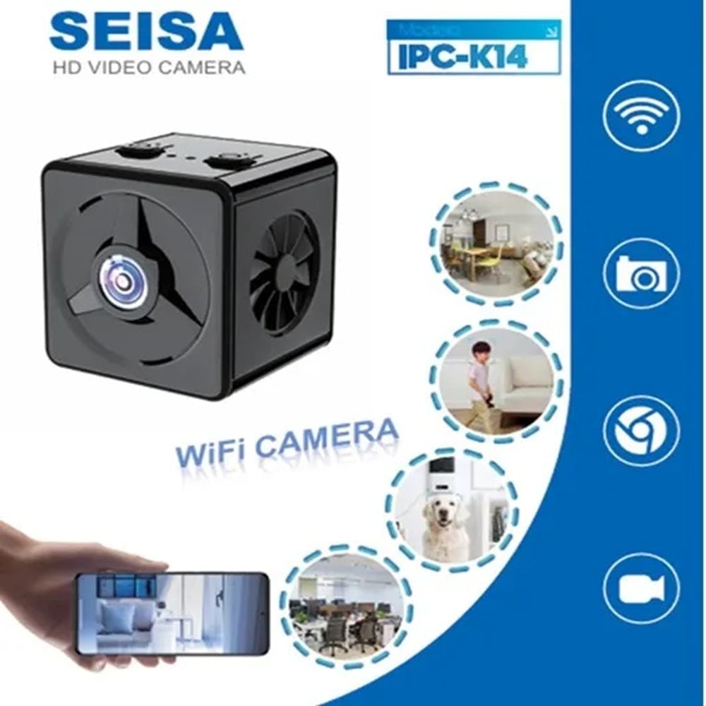 MINI CAMARA WIFI PORTATIL CON VISION NOCTURNA 720P - MOD: IPC-K14 - APP: 365CAM - 2