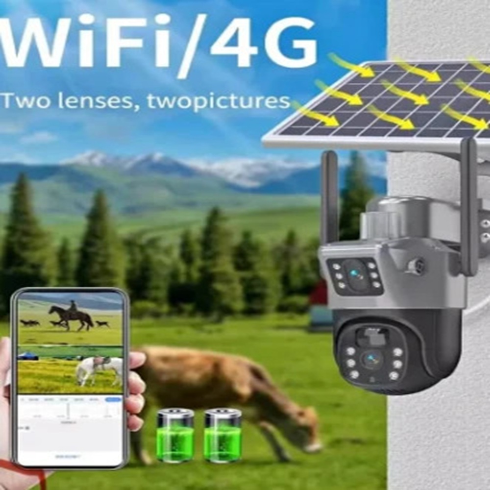 CAMARA SOLAR WIFI TRIPLE LENTE 7MP - MOD: VTP30 - APP: V380 PRO - 3