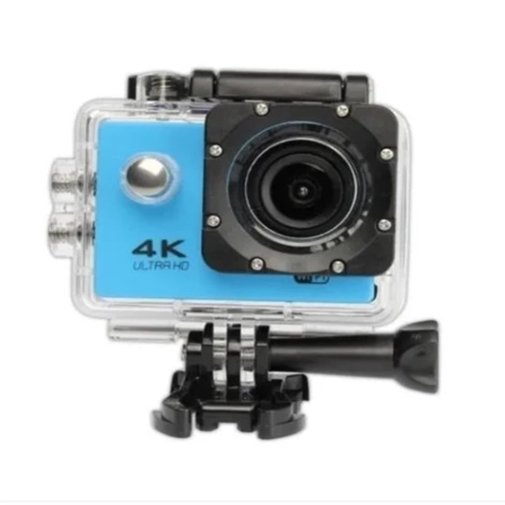 CÁMARA DEPORTIVA DE ACCIÓN 4K 16 MP WIFI ACUÁTICO DEPORTES VIDEOS COLOR CELESTE MOD SQ-Y03 - 1