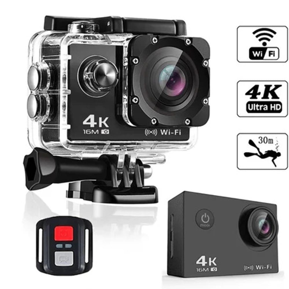 CÁMARA DEPORTIVA DE ACCIÓN 4K 16 MP WIFI ACUÁTICO DEPORTES VIDEOS COLOR NEGRO MOD SQ-Y03 - 1