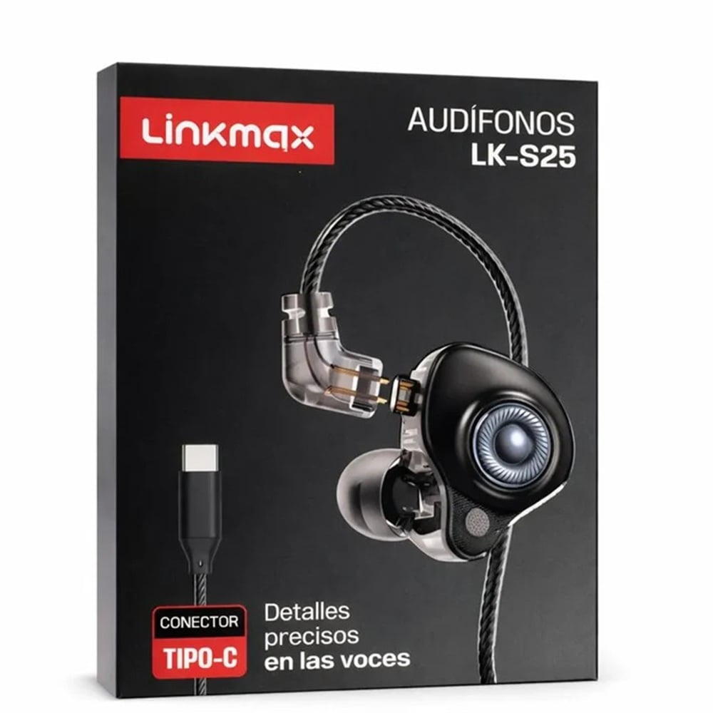 AUDÍFONOS CON MICRÓFONO - HIFI ALTA DEFINICIÓN TIPO-C MOD LK-S25 - 2
