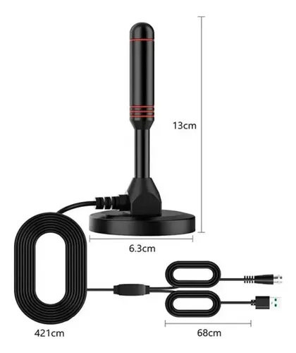 ANTENA DIGITAL TV FULL HD SEÑAL 360 BASE CON IMÁN SEISA TX-T01 - 2