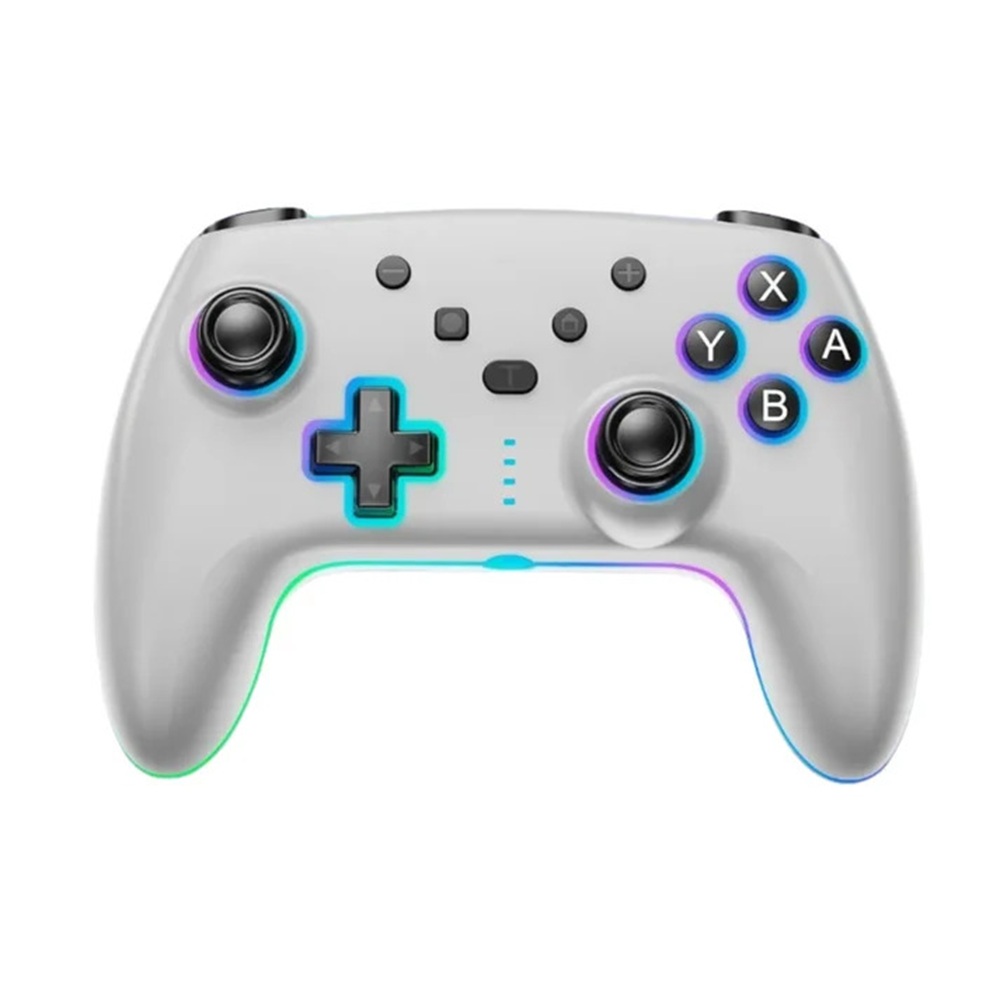 JOYSTICK INALAMBRICO CON LUZ RGB COMP. SWITCH SEISA BLANCO - MOD SJ-935B - 1