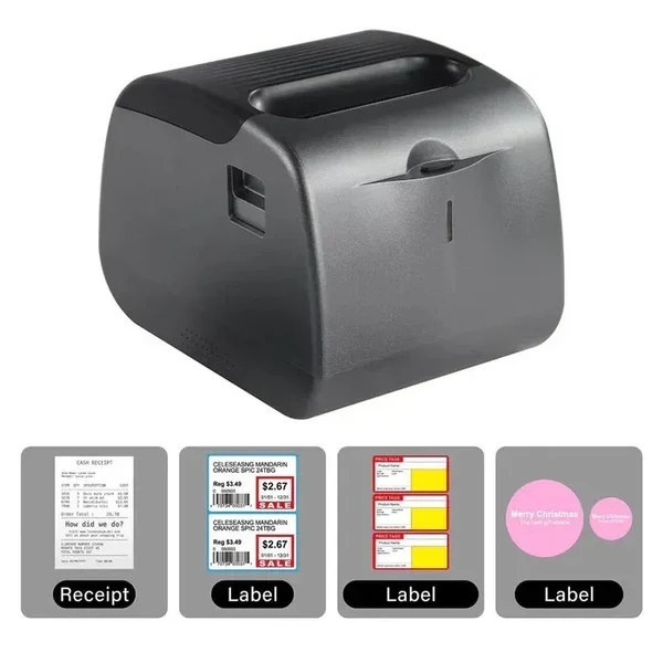 IMPRESORA ETIQUETERA BLUETOOTH COLOR NEGRO SEISA - MODELO: MHT-L80G - 1