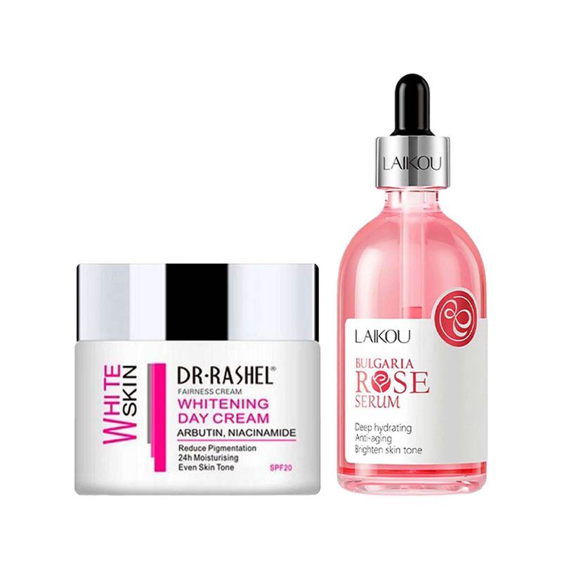Ripley - CREMA FACIAL BLANQUEADORA DE DIA +SERUM FACIAL BULGARIA ROSE