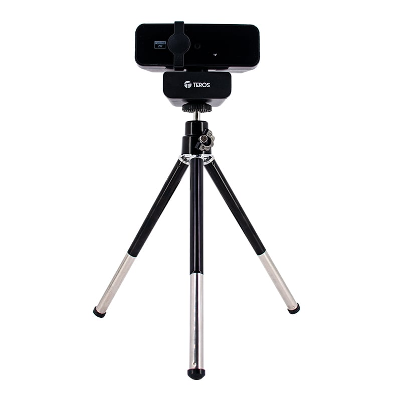 CAMARA WEB TEROS TE-9072 RESOLUCIÓN 2K / MICROFONO INCORPORADO / CONEXION USB 2.0 / TRIPODE - 3