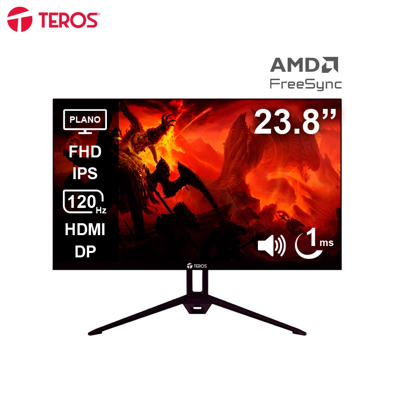 MONITOR TEROS TE-2415S NEGRO 23.8? IPS FHD 120HZ 1MS - 2
