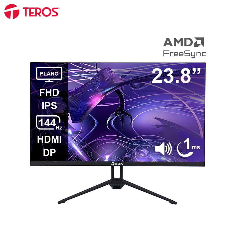 MONITOR PLANO TEROS TE-2417S 23.8' FHD IPS 144HZ 1MS-HDMI - 1