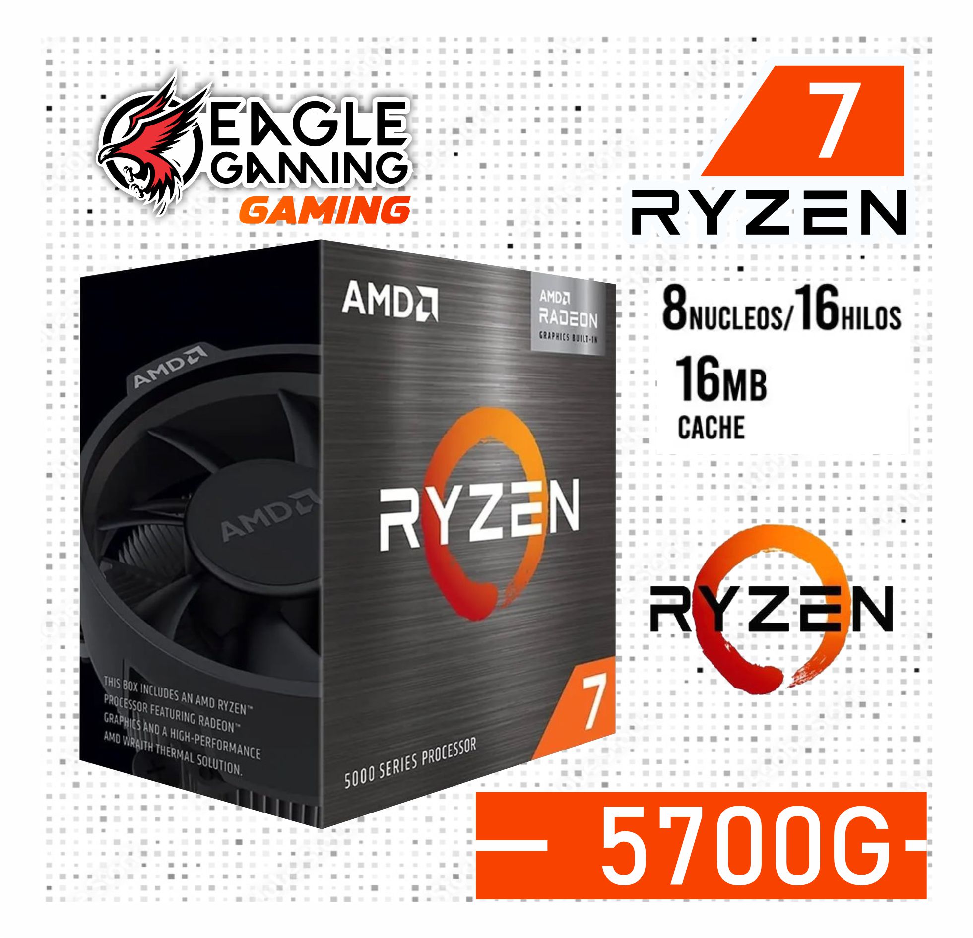 COMPUTADORA COMPLETA RYZEN 7 5700G RAM 16GB SSD 1TB MONITOR 27' CURVO 144HZ- KIT TECLADO MECANICO - 2