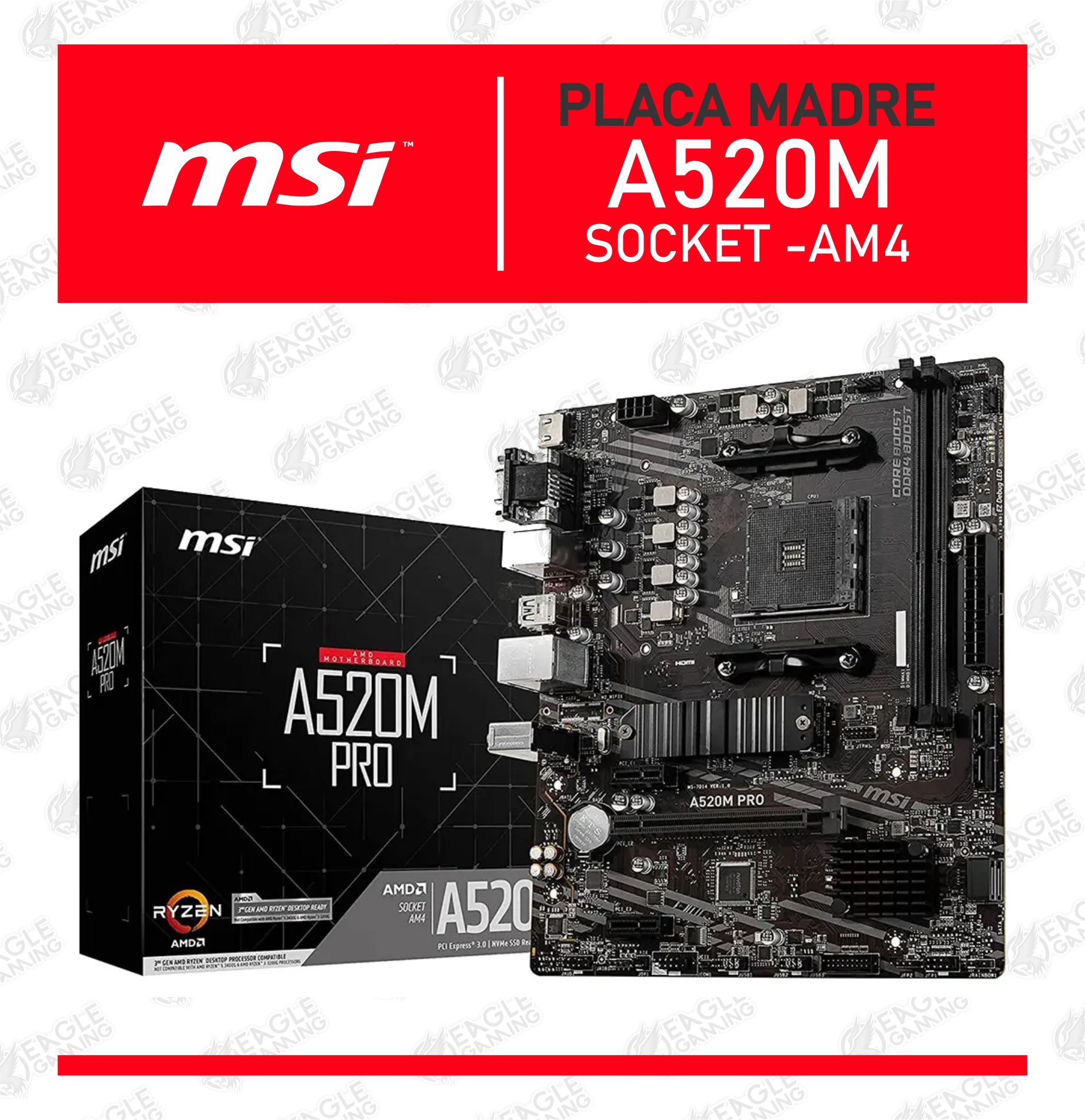 COMPUTADORA PC RYZEN 5 2400G -RAM 16GB - SSD 500GB - 3
