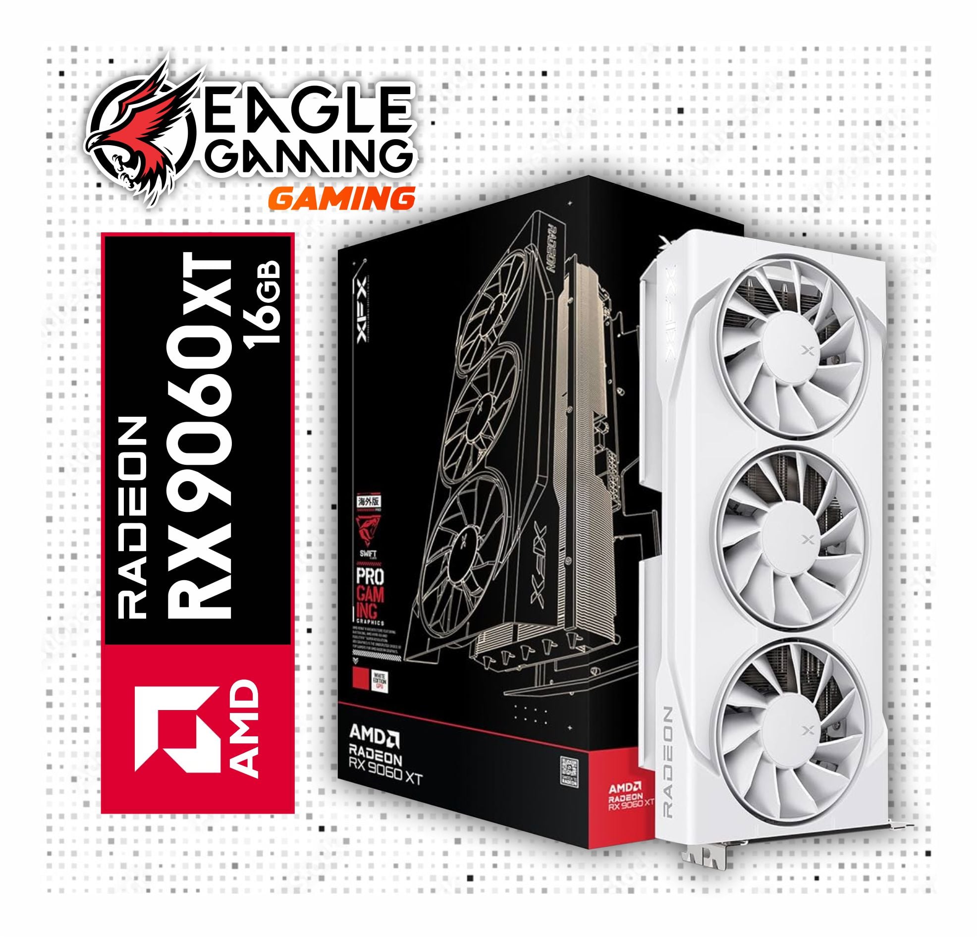 PC GAMER AMD RYZEN 5 5500 5ª GEN + RAM 16GB DDR4 + SSD 1TB + RX 9060XT 16GB - 3