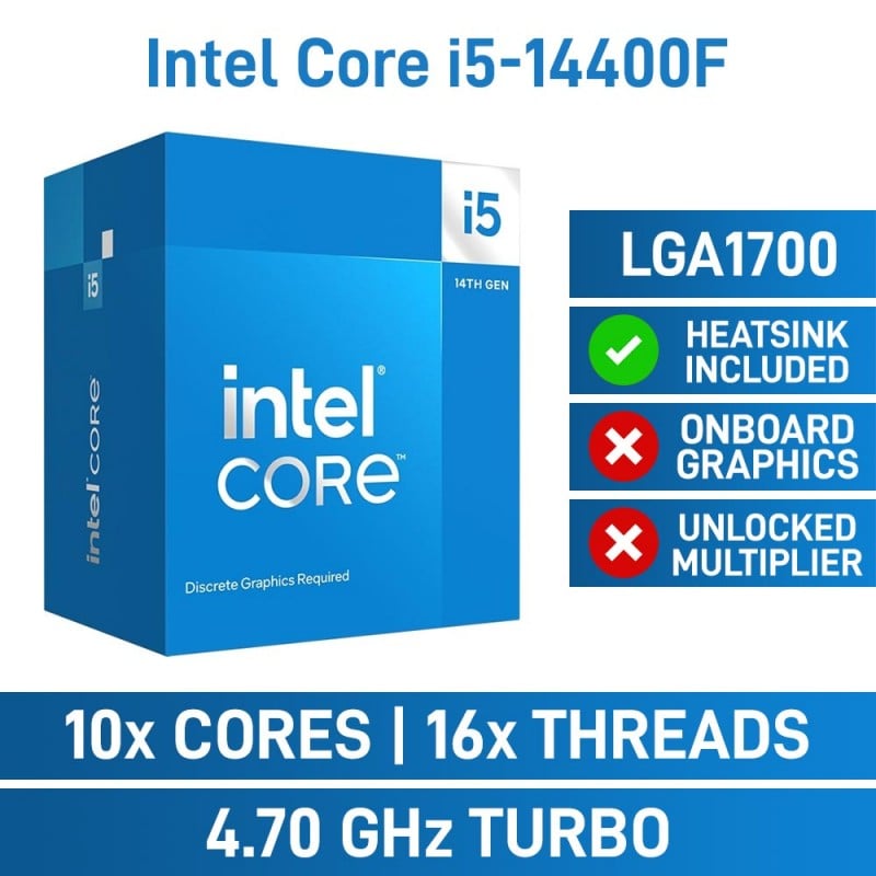 PC GAMER INTEL CORE I5 14400F 14ª GEN + RAM 16GB DDR4 + SSD 1TB + RX 9060XT 16GB - 4