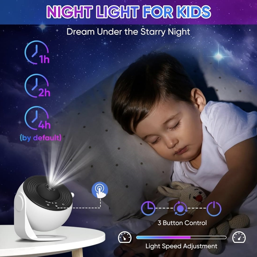 PROYECTOR DE GALAXIA, PLANETARIO HD 13 DISCOS - 3