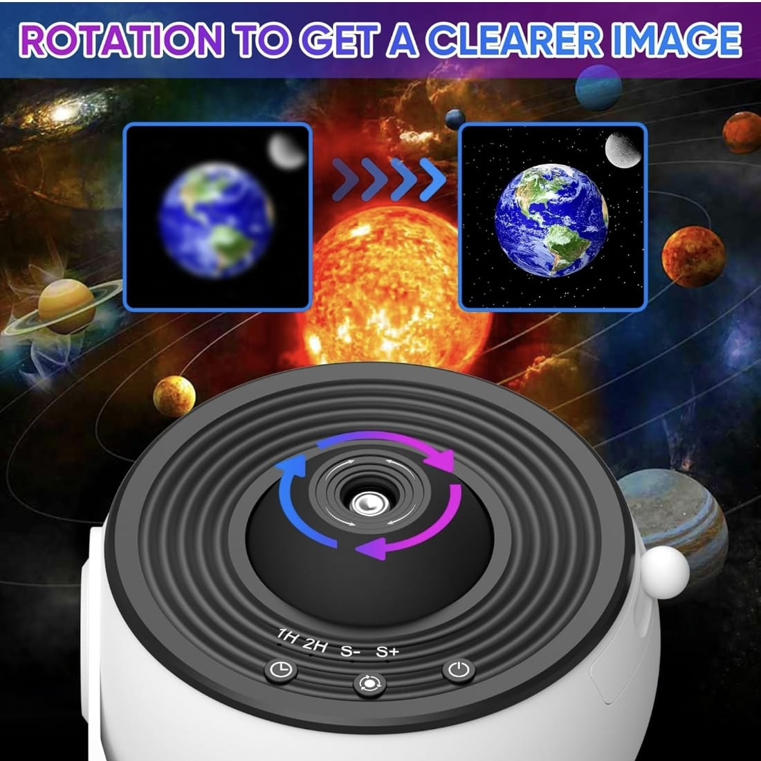 PROYECTOR DE GALAXIA, PLANETARIO HD 13 DISCOS - 4