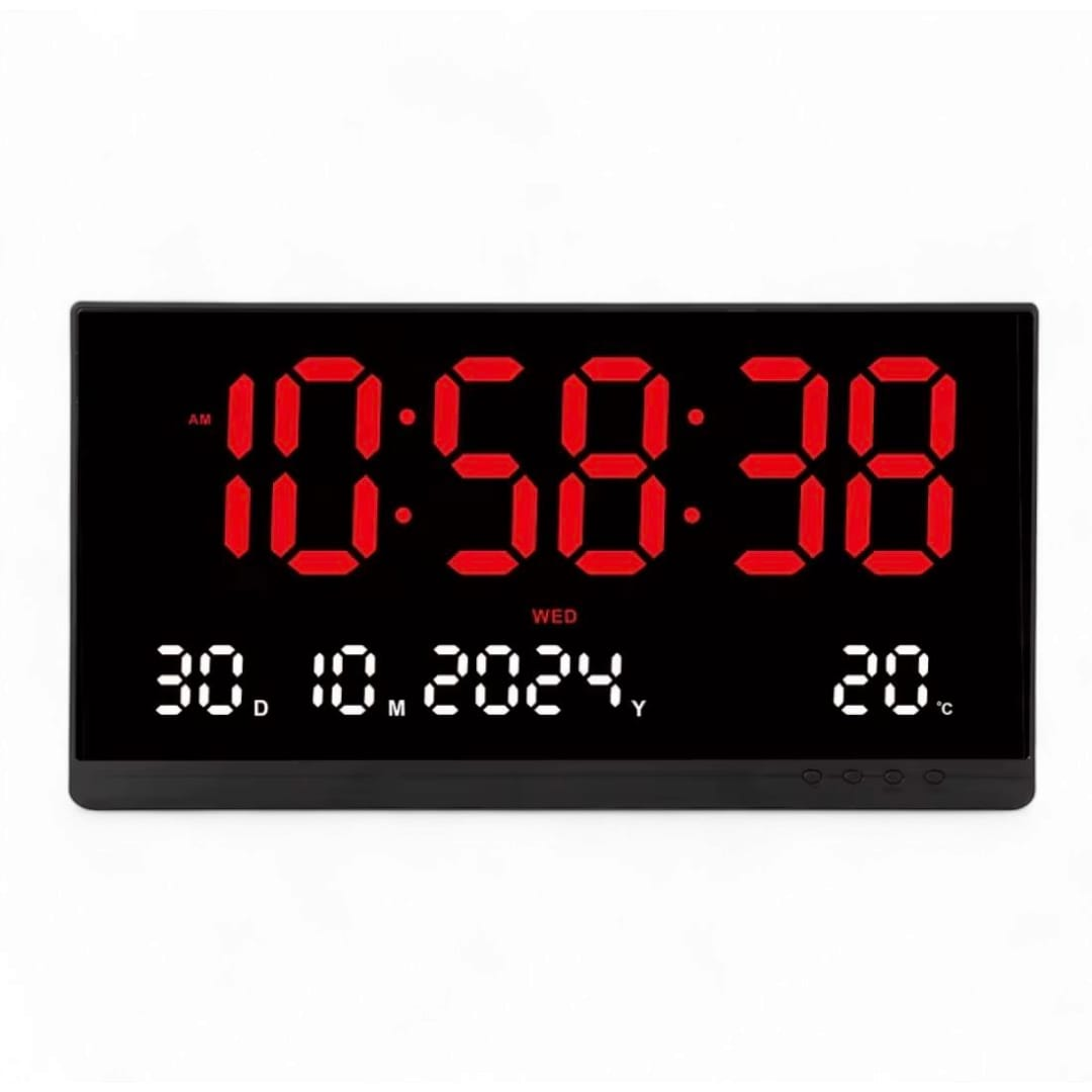 RELOJ DE PARED DIGITAL GRANDE DE 48X26CM - 1