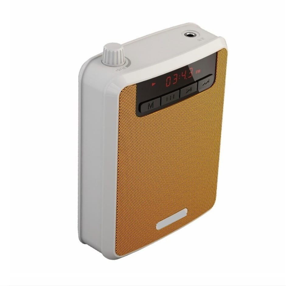 AMPLIFICADOR DE VOZ PORTÁTIL RECARGABLE CON MICRÓFONO VINCHA RADIO FM Y ALTA POTENCIA - 3
