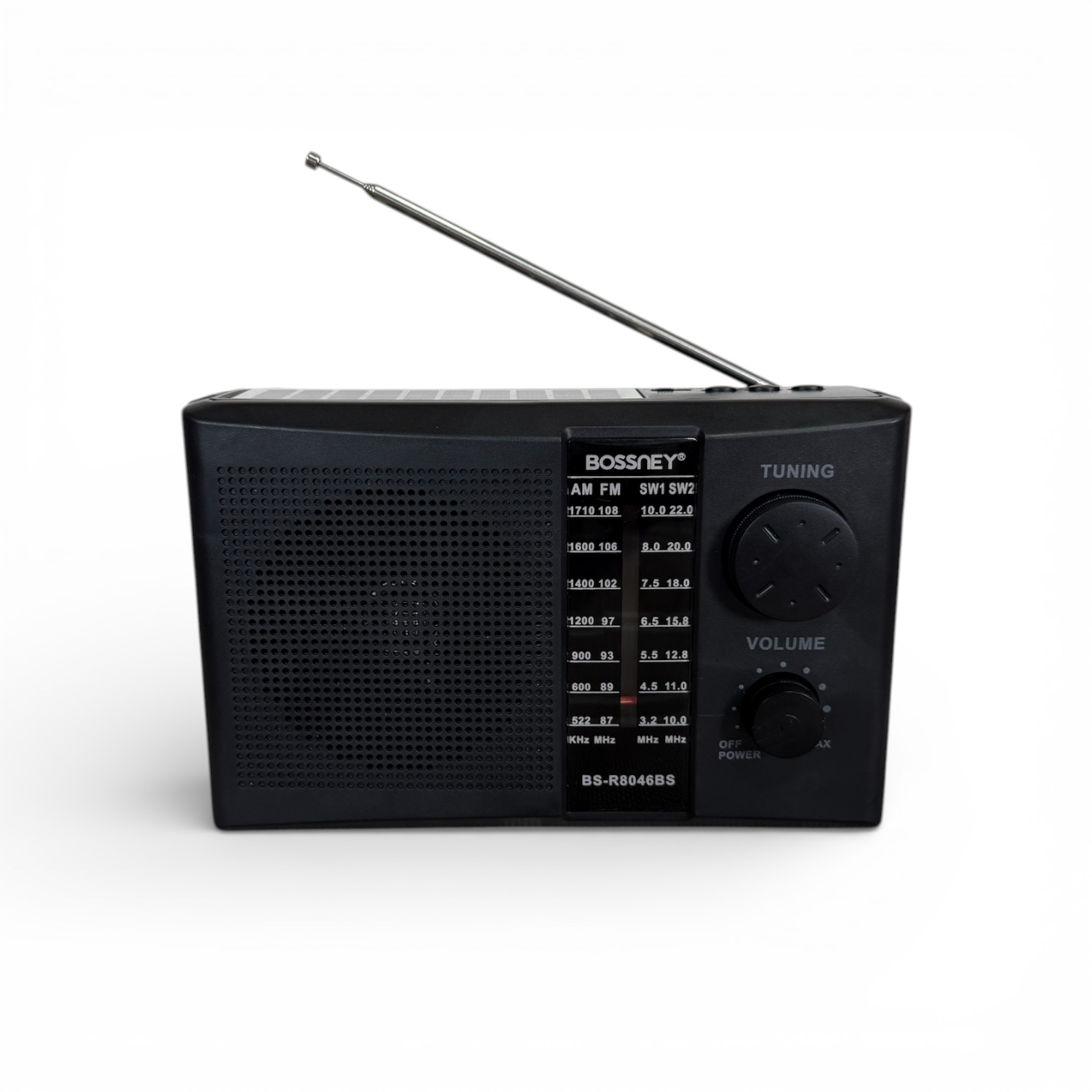 RADIO PORTÁTIL BOSSNEY SOLAR BLUETOOTH FMAMSW CON LINTERNA - 1
