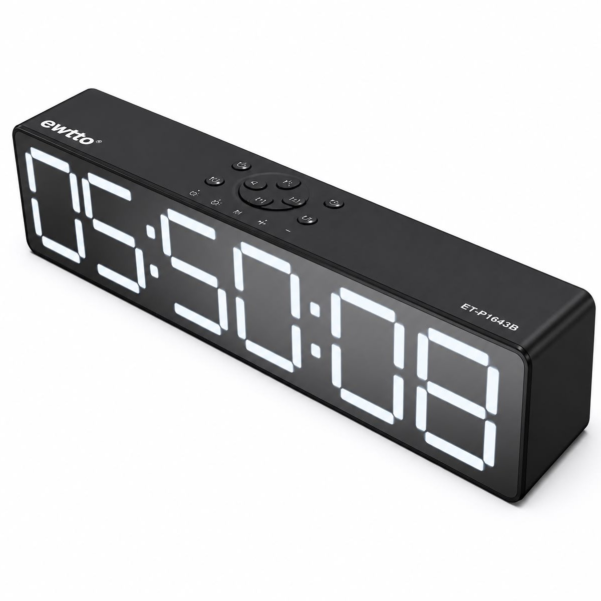 RELOJ DESPERTADOR BLUETOOTH LED CON PARLANTE DUAL 30 CM - 3