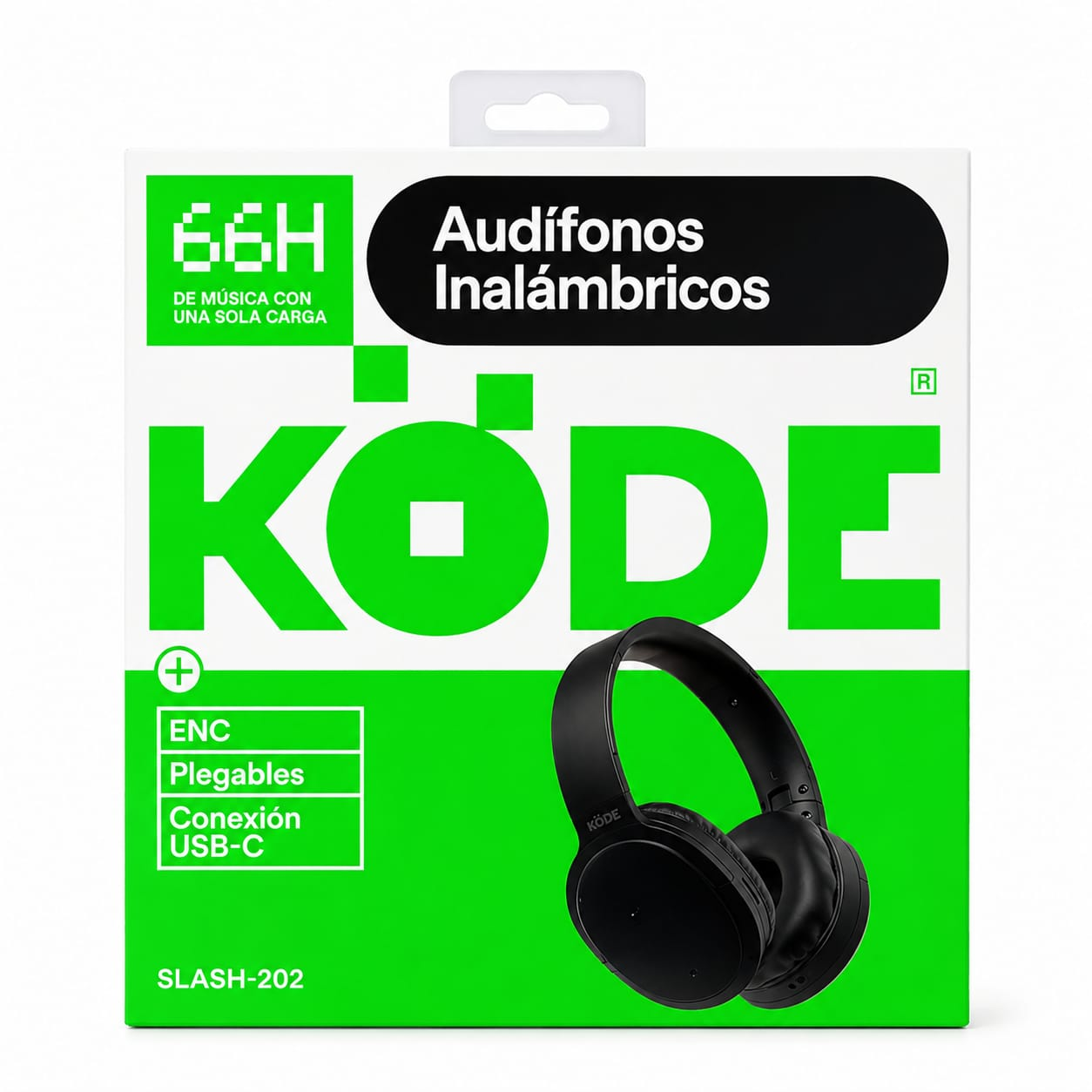 AUDÍFONOS INALÁMBRICOS BLUETOOTH KÖDE SLASH-202 66 HORAS - 1