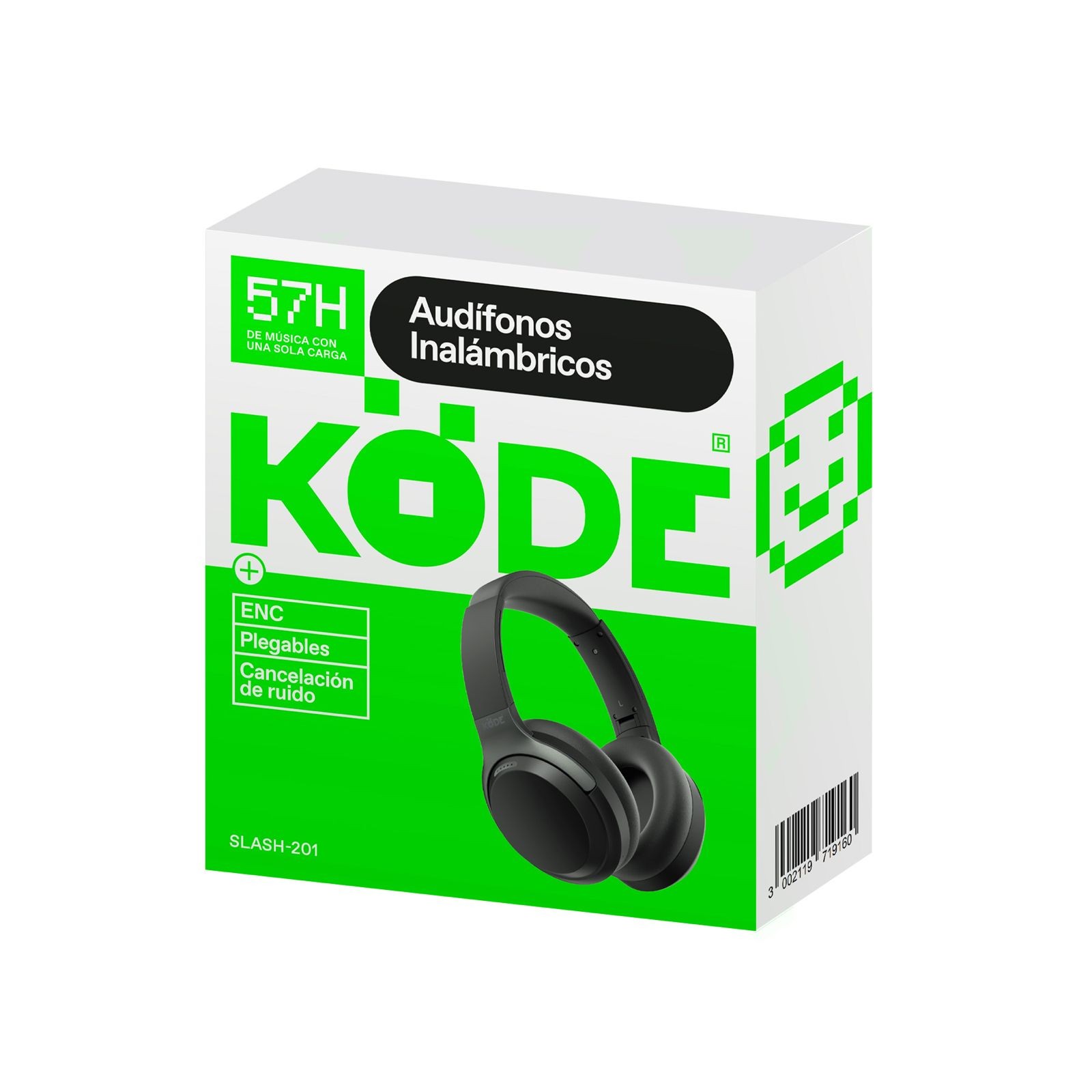 AUDÍFONOS BLUETOOTH KÖDE SLASH-201 ANC 57 HORAS - 1