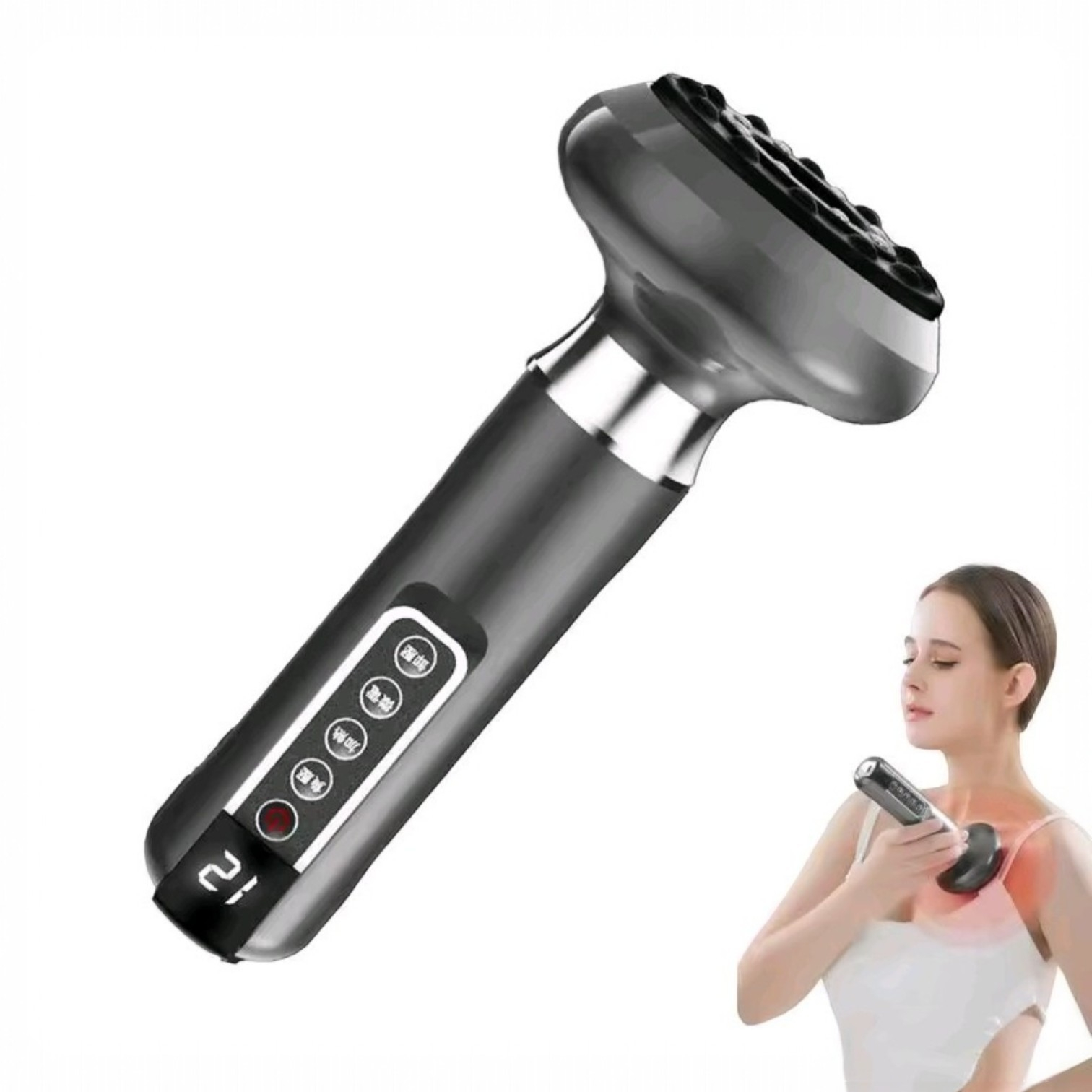 MASAJEADOR ELÉCTRICO DE VENTOSAS CON CALOR INFRARROJO 12 NIVELES - 5