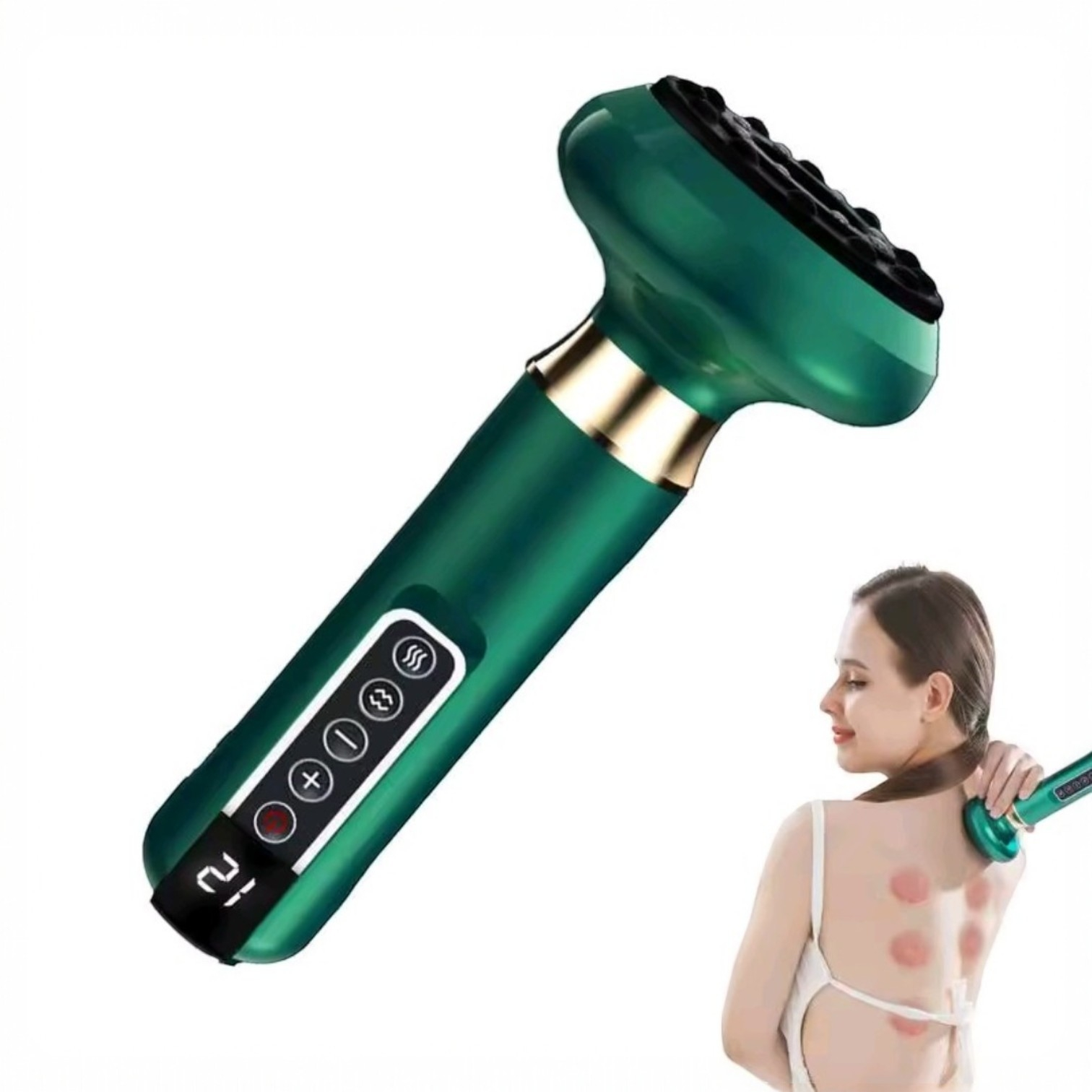MASAJEADOR ELÉCTRICO DE VENTOSAS CON CALOR INFRARROJO 12 NIVELES - 6