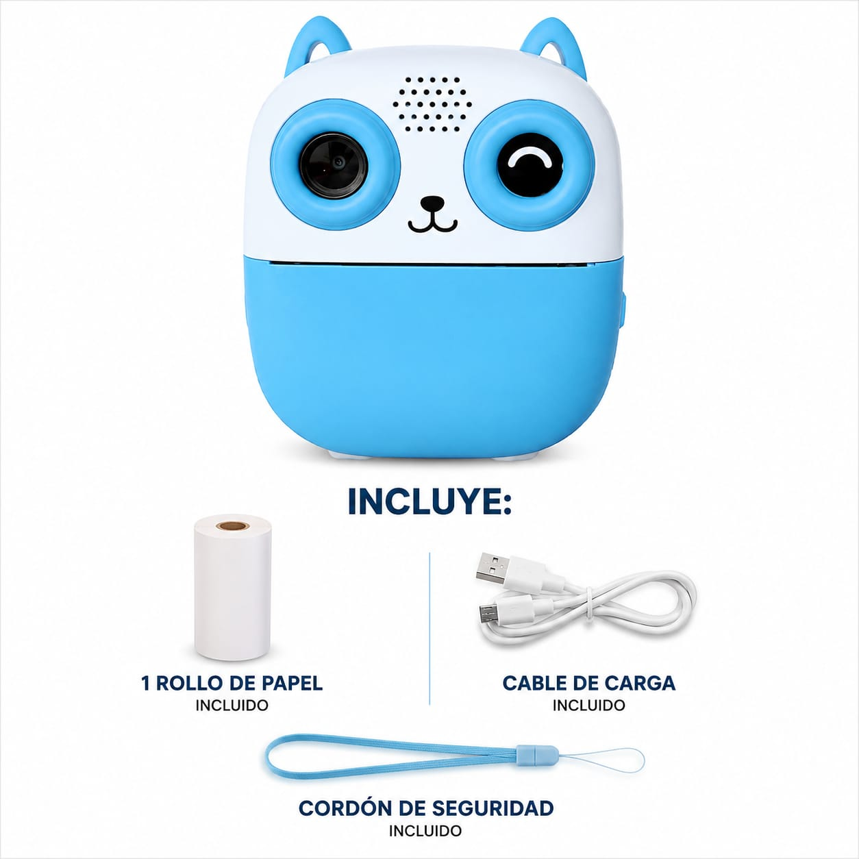 CÁMARA INSTANTÁNEA INFANTIL PANDA CON IMPRESIÓN TÉRMICA - 3