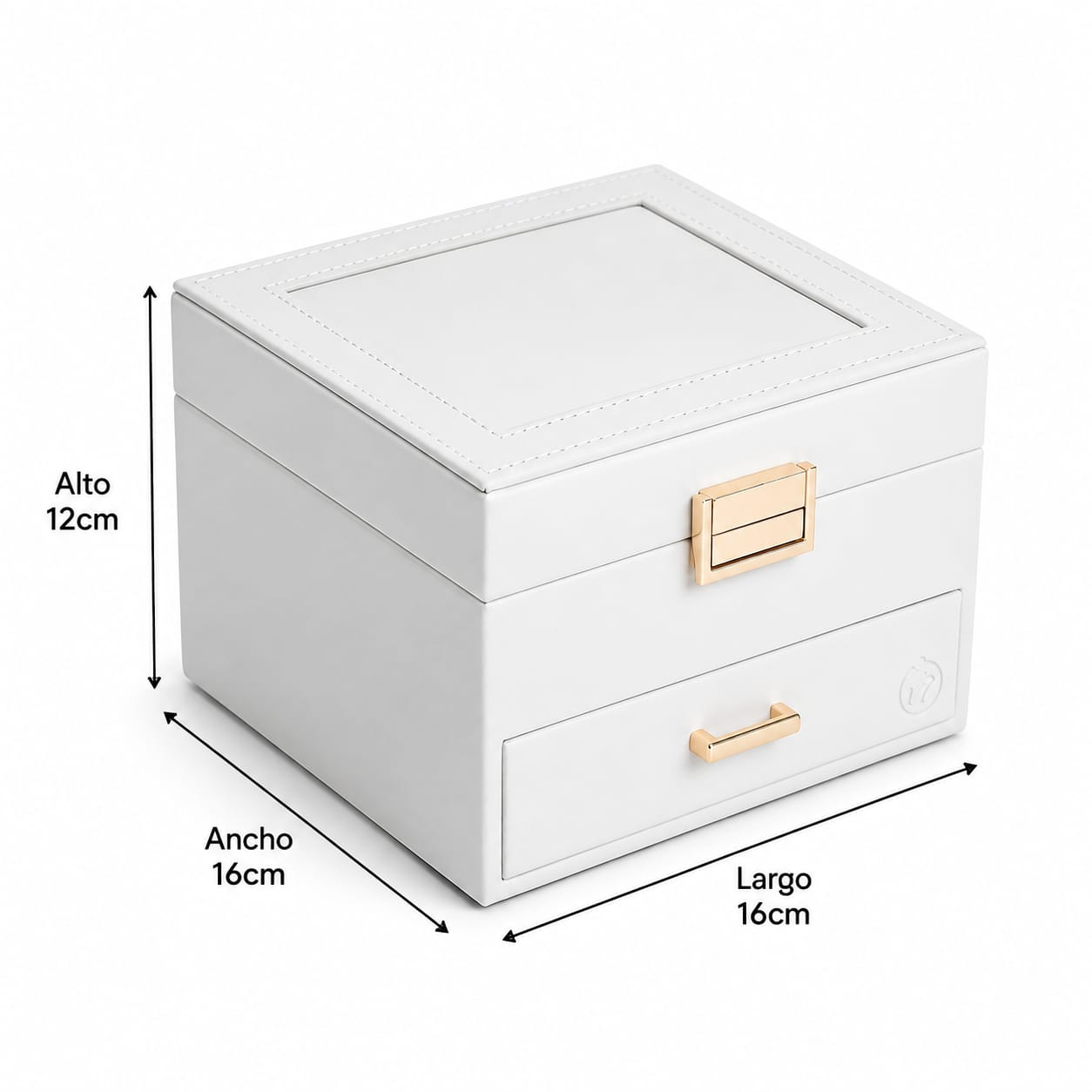 JOYERO ORGANIZADOR PREMIUM CON ESPEJO Y CAJÓN – DISEÑO ELEGANTE COMPACTO - 3
