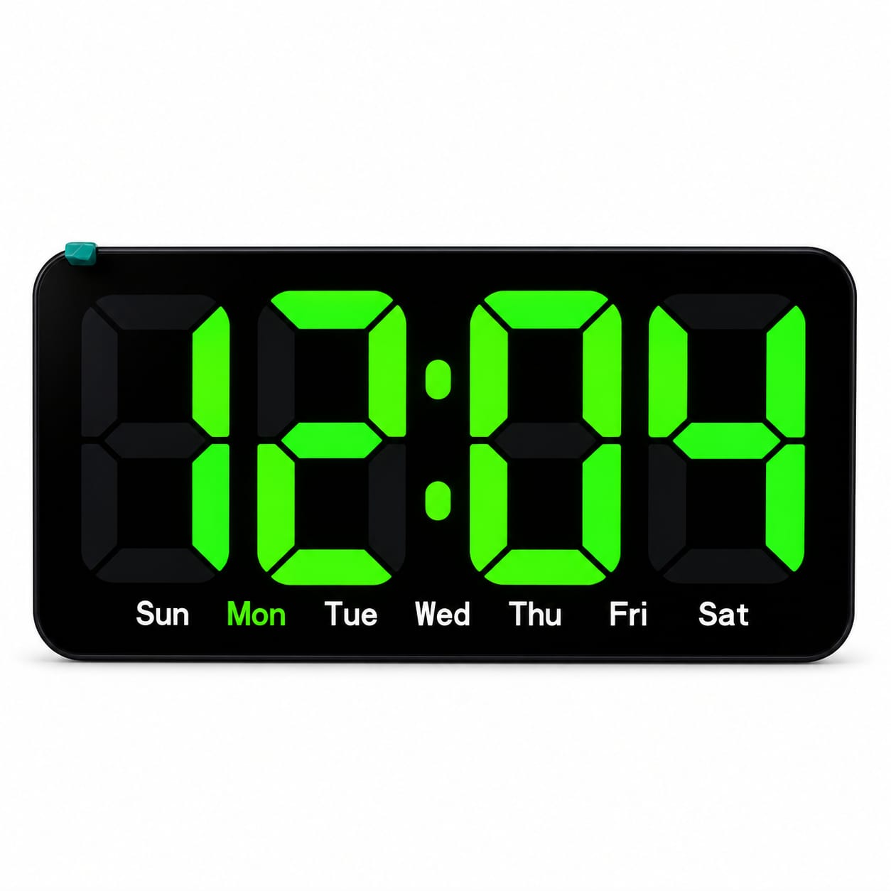 RELOJ DIGITAL LED DE PARED Y MESA 26X13 CM – PANTALLA GRANDE - 1