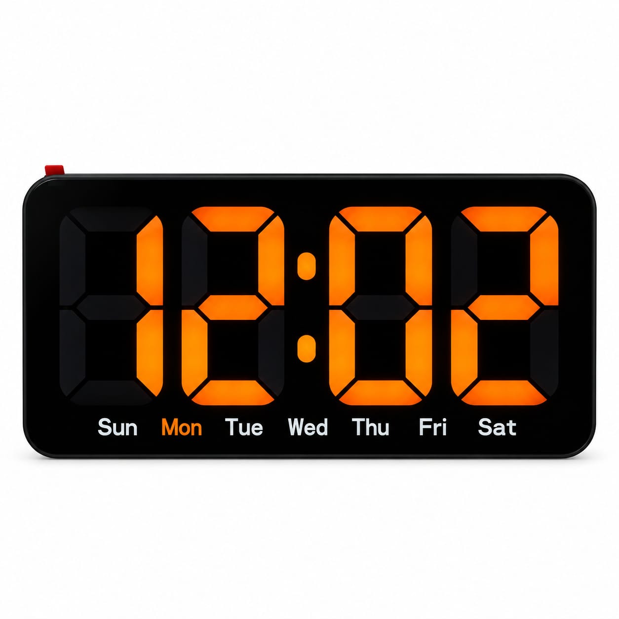 RELOJ DIGITAL LED DE PARED Y MESA 26X13 CM – PANTALLA GRANDE - 1