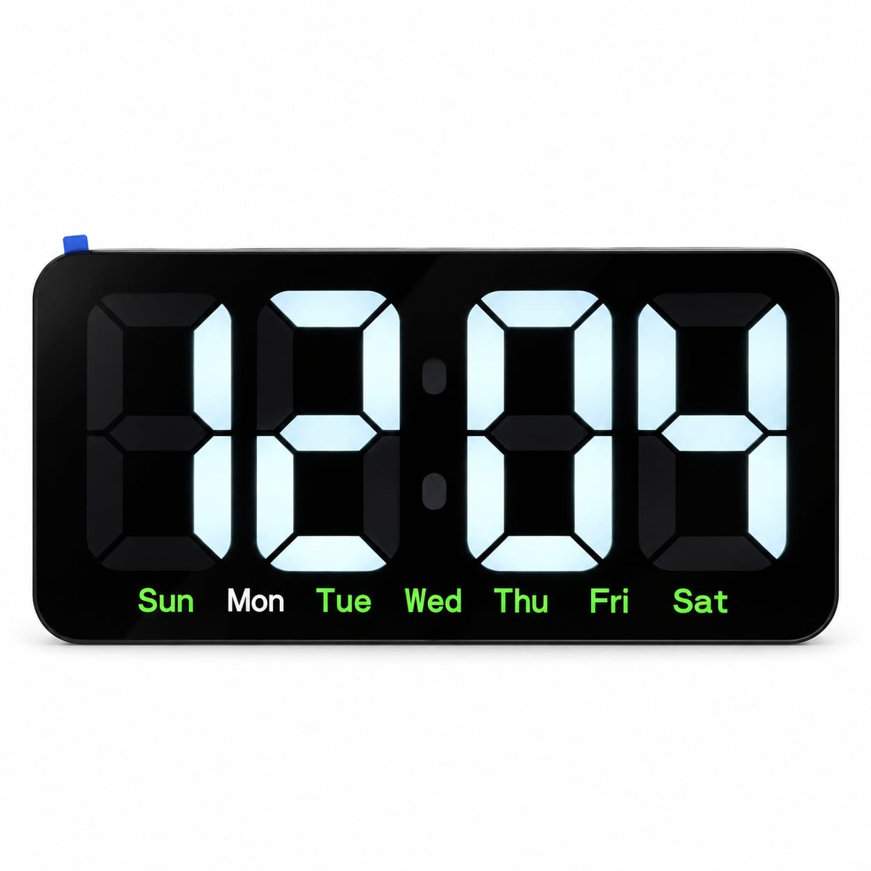 RELOJ DIGITAL LED DE PARED Y MESA 26X13 CM – PANTALLA GRANDE - 1