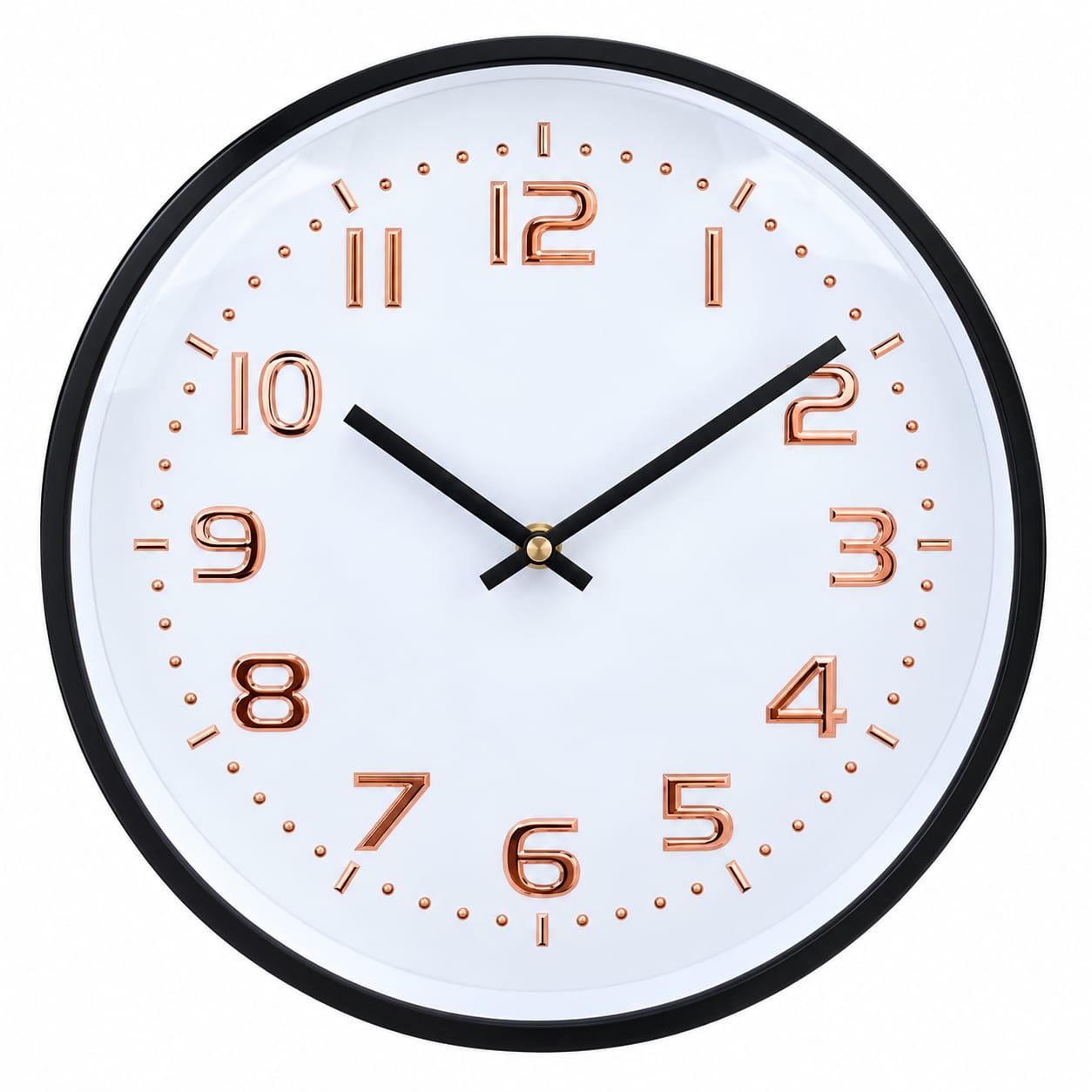 RELOJ DE PARED ANALÓGICO MODERNO 30 CM ELEGANTE DECORATIVO PARA SALA Y HOGAR - 1