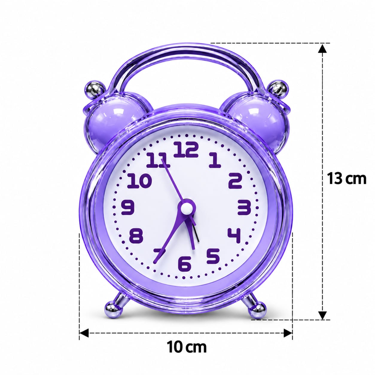 RELOJ DESPERTADOR ANALÓGICO DE MESA DISEÑO VINTAGE - 4