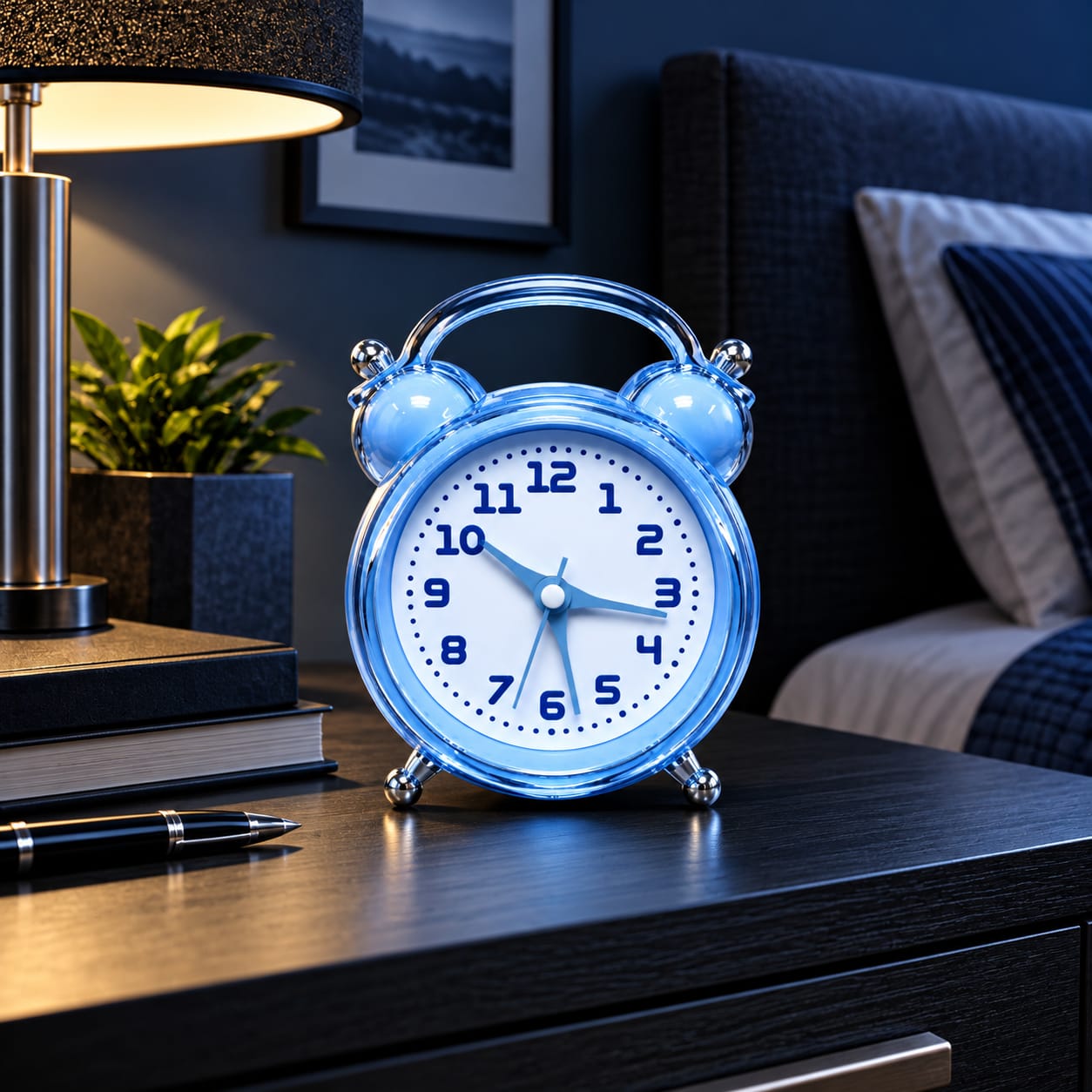 RELOJ DESPERTADOR ANALÓGICO DE MESA DISEÑO VINTAGE-H - 2