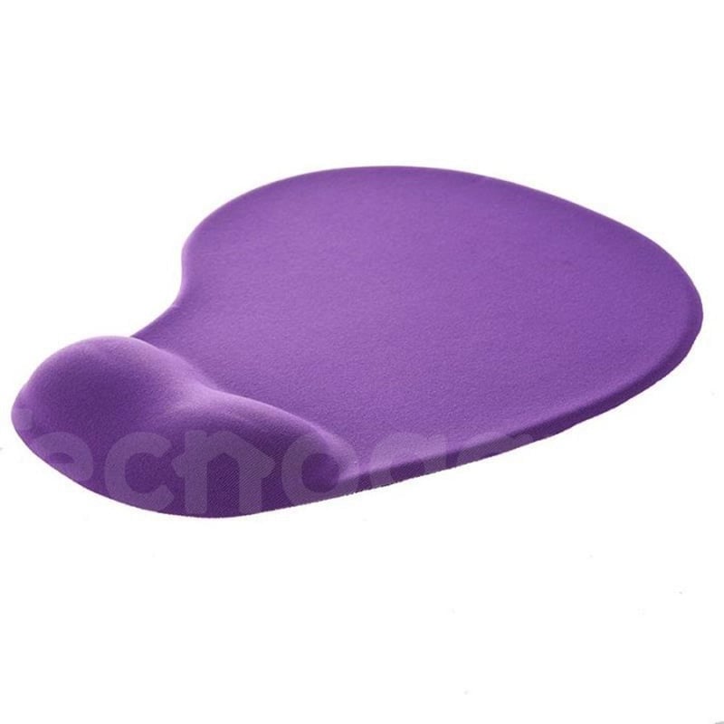 PAD MOUSE ERGONÓMICO CON ALMOHADILLA DE GEL DESCANSA MUÑECAS MORADO - 3