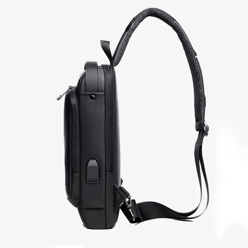 CANGURO RIÑONERA BOLSO DE PECHO ANTIRROBO FARDO IMPERMEABLE CON CLAVE - 4