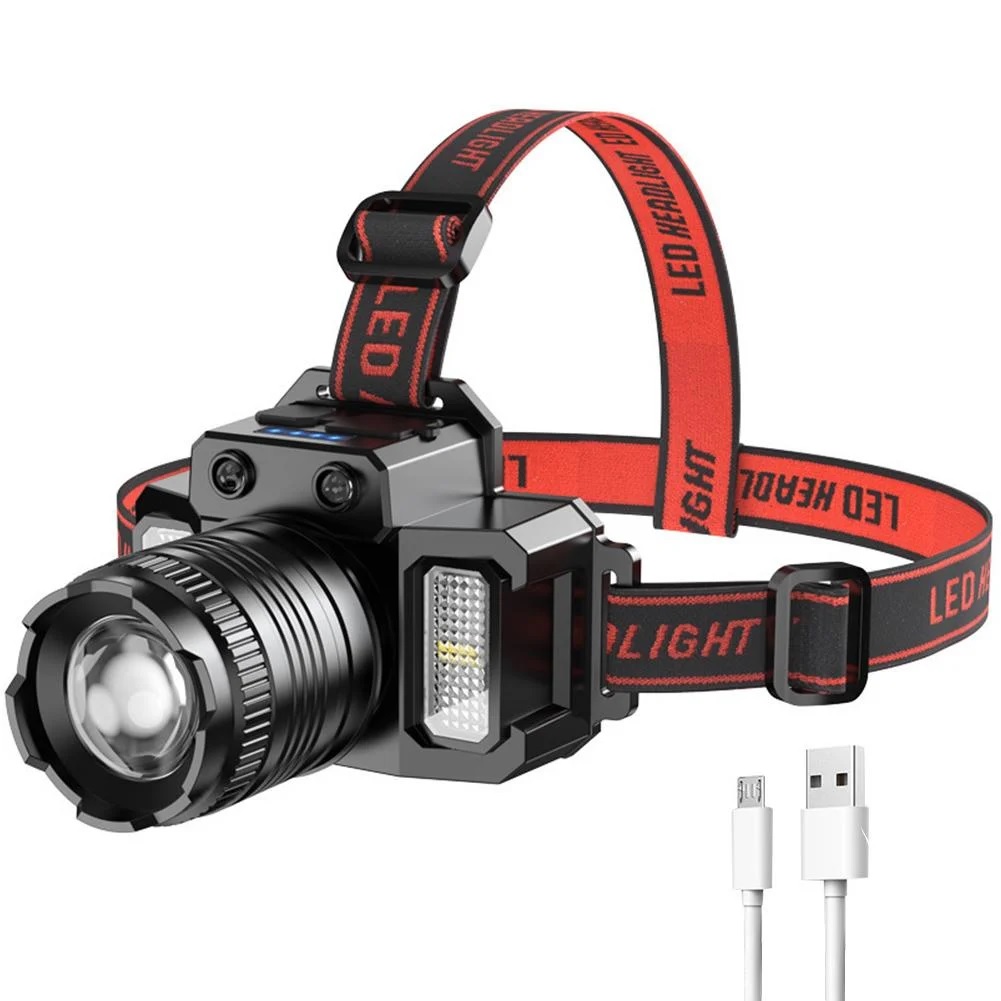 LINTERNA FRONTAL CON SENSOR LED LUZ DE BÚSQUEDA PARA ACAMPAR - 1
