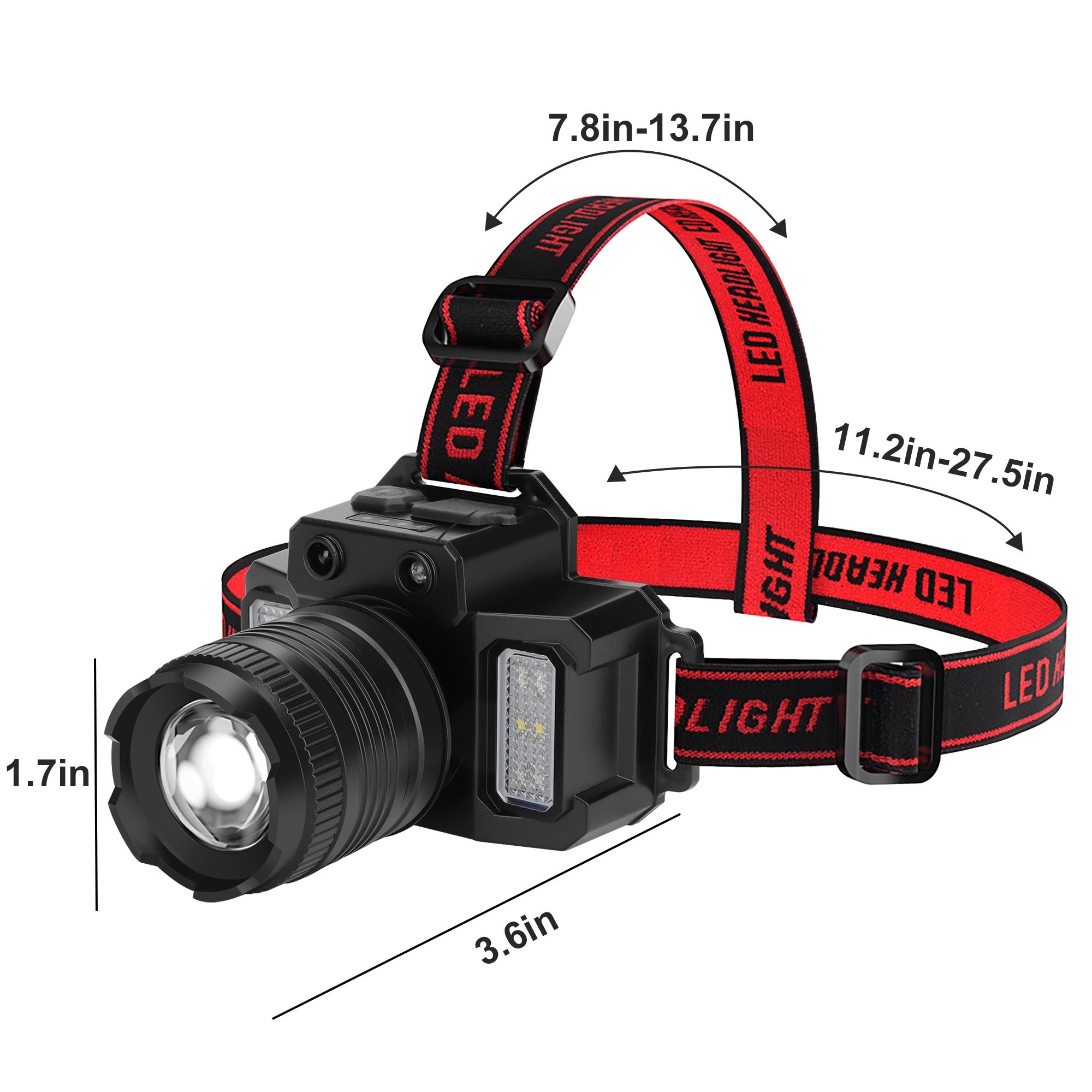 LINTERNA FRONTAL CON SENSOR LED LUZ DE BÚSQUEDA PARA ACAMPAR - 5