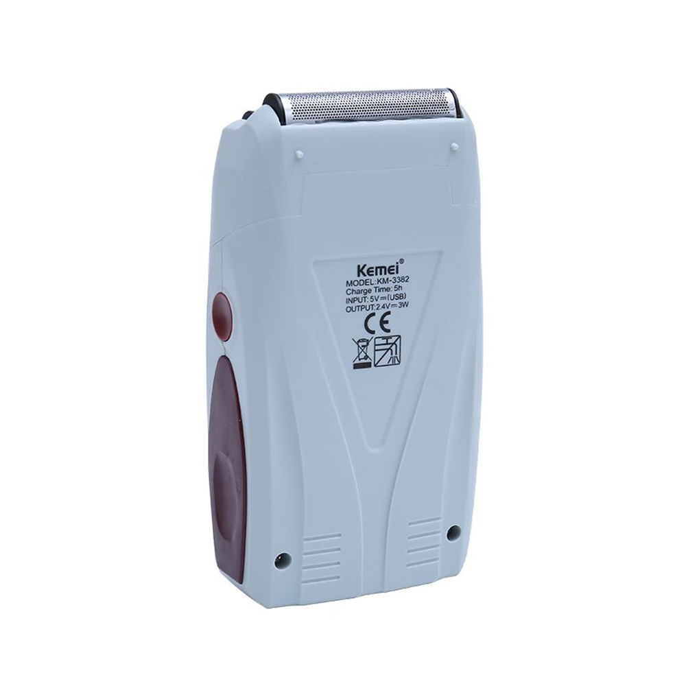 AFEITADORA PARA BARBERO PROFESIONAL KEMEI KM-3382 RECARGABLE PORTÁTIL - 5