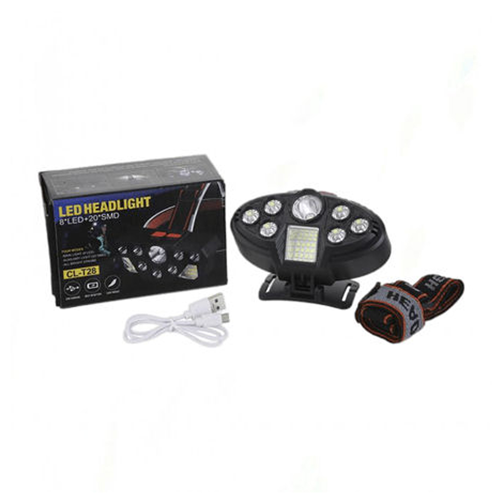 LINTERNA DE CABEZA MINERA FRONTAL RECARGABLE PARA SENDERISMO CL-T23 - 6