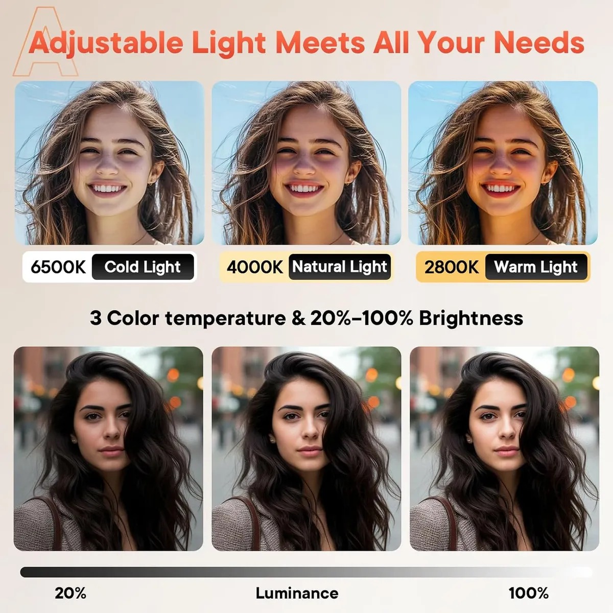 LUZ LED RECARGABLE INALÁMBRICO PARA FOTOGRAFIA PROFESIONAL - 4