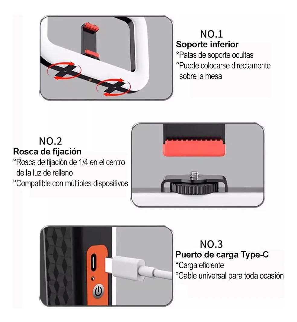 LUZ LED RECARGABLE INALÁMBRICO PARA FOTOGRAFIA PROFESIONAL - 8