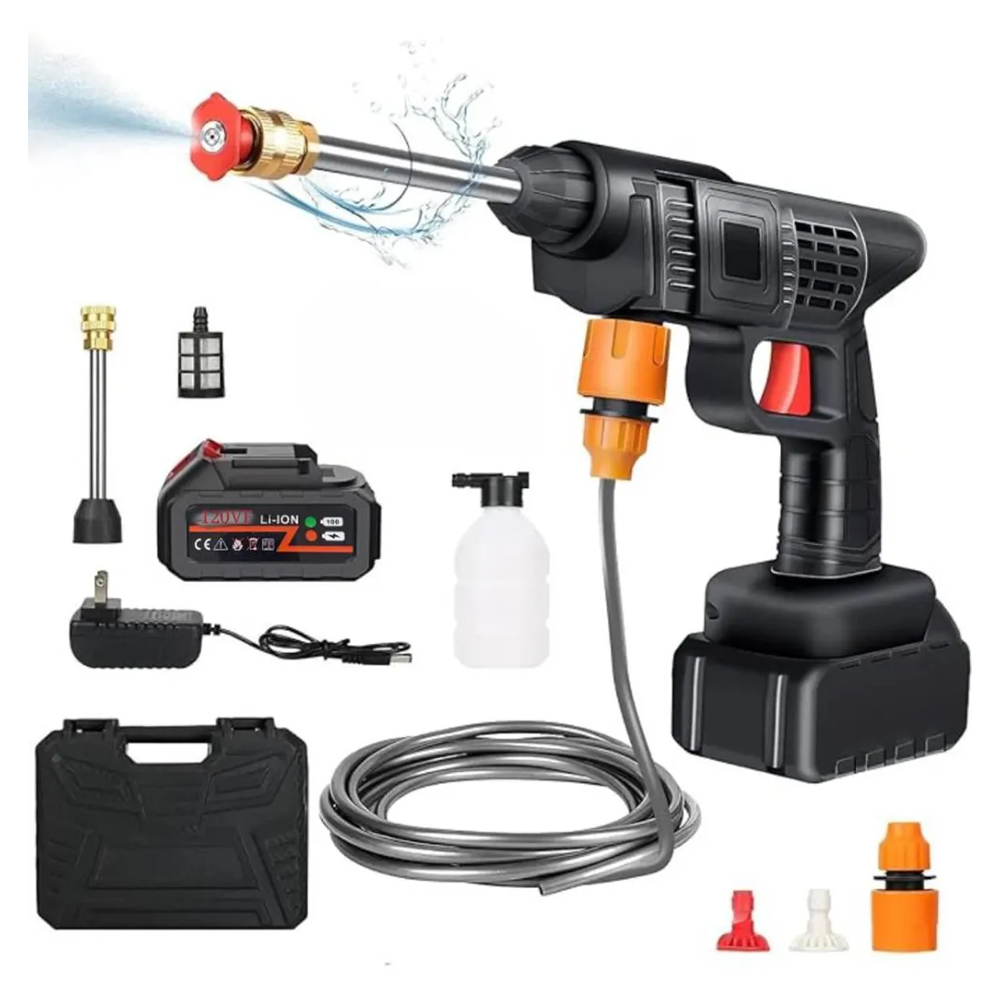 HIDROLAVADORA INALÁMBRICA HIDROJET PORTÁTIL LAVADO 2 BATERÍAS 48V - 3