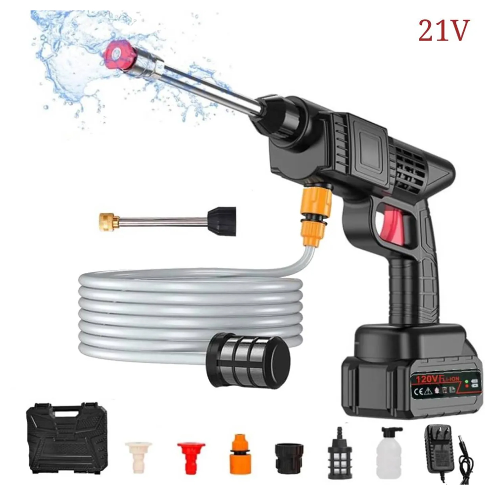HIDROLAVADORA INALÁMBRICA HIDROJET PORTÁTIL LAVADO 2 BATERÍAS 48V - 4