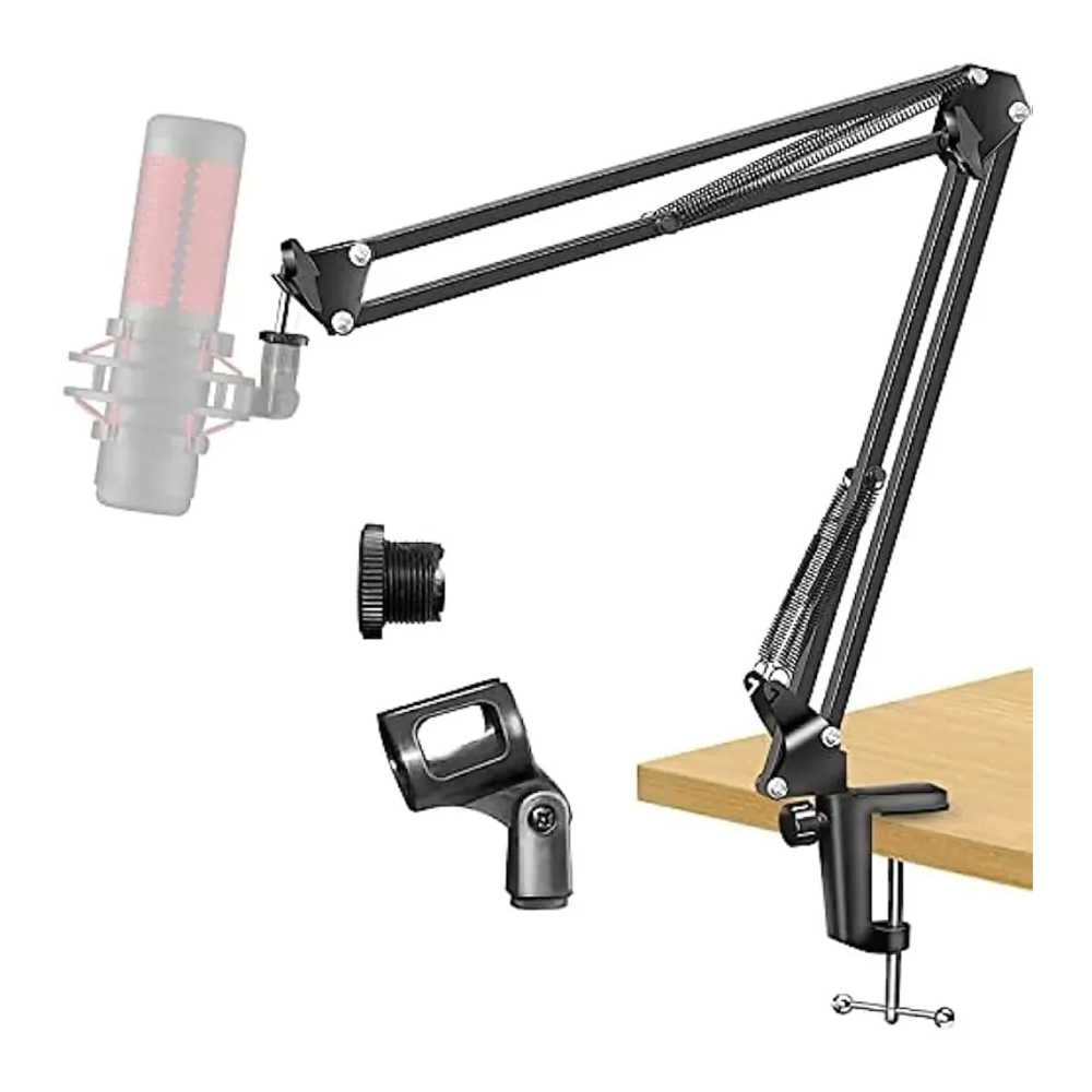 SOPORTE PARA MICRÓFONO DE METAL BRAZO GIRATORIO PLEGABLE 70 CM - 5
