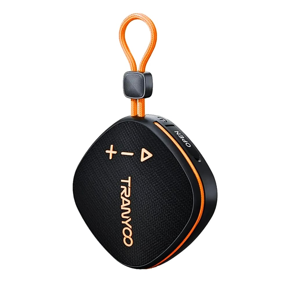 PARLANTE PARA MOTO BICI BLUETOOTH 5.3 TRANYOO T-B16 SPEAKER 5W TARJETA TF Y FM - 4